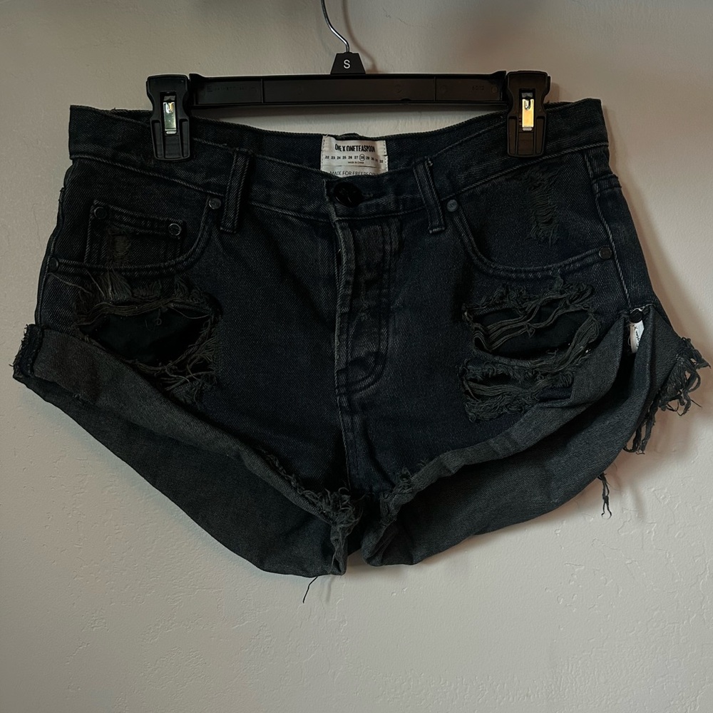 Free People Bandit Denim Cutoff Shorts